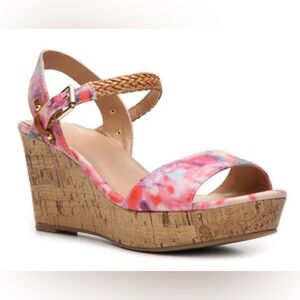 Mix No. 6 Zessi Floral Wedge Sandal Size 6.5